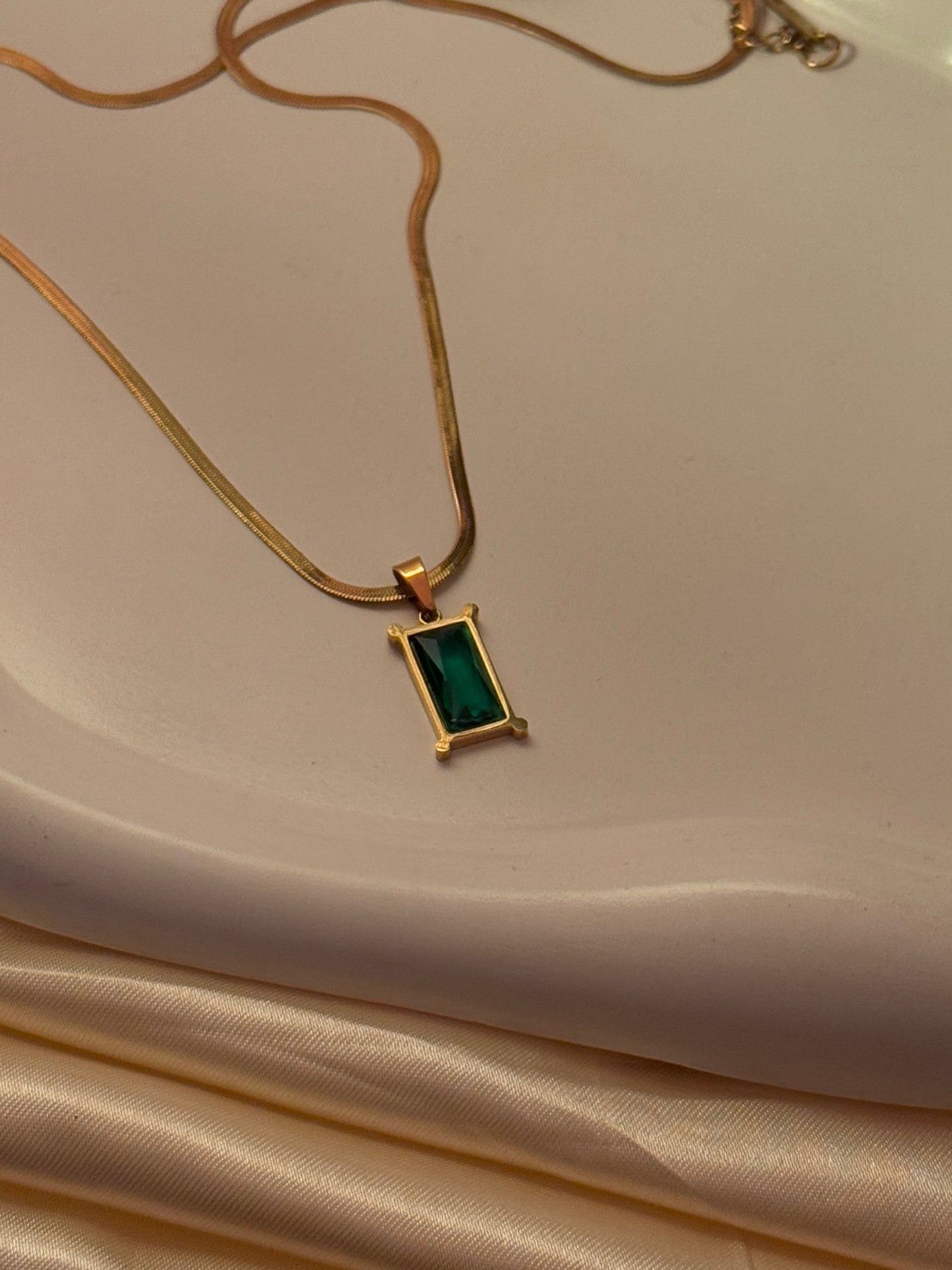 Green Emerald Pendant