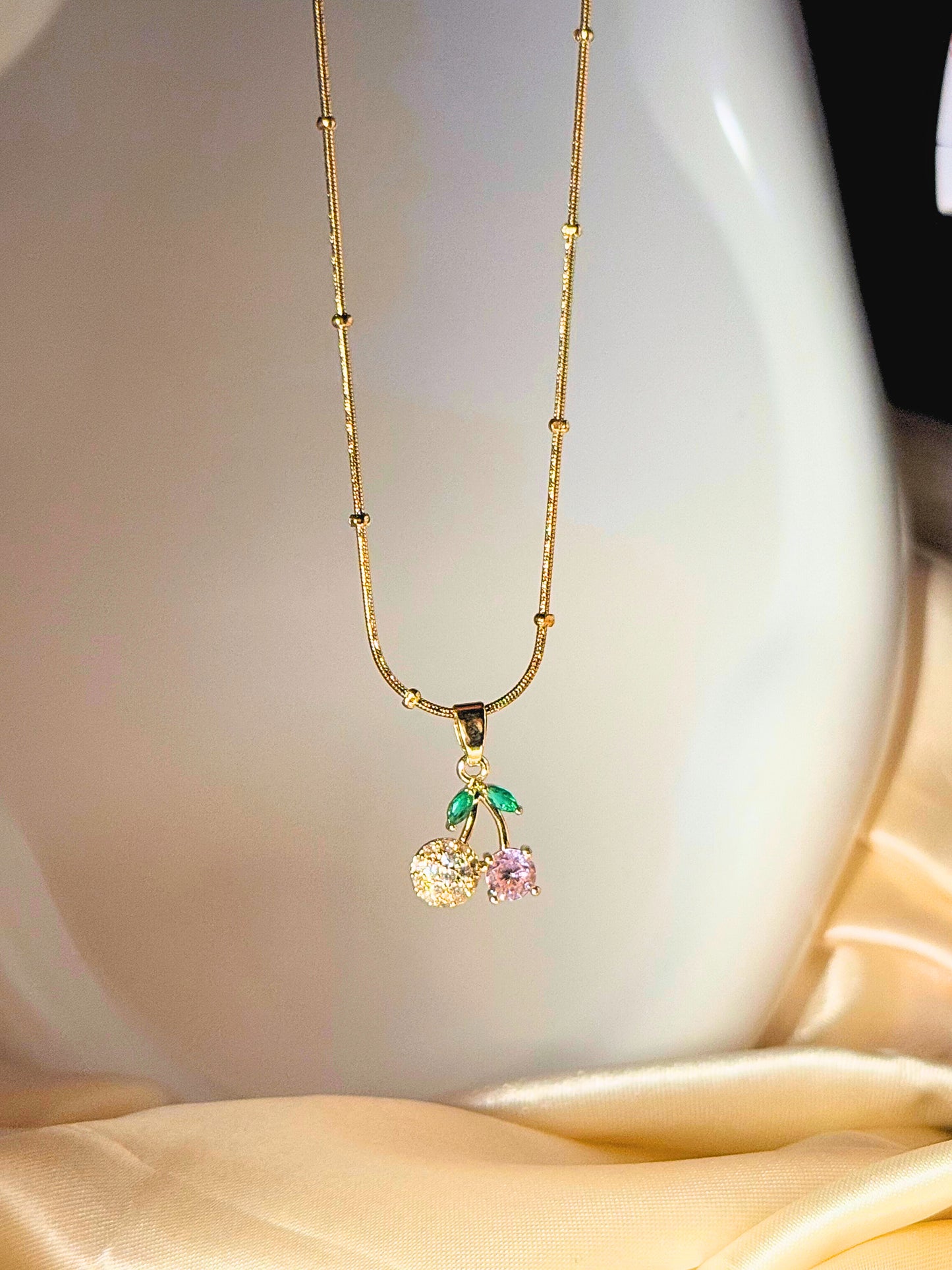 Pink Cherry Pendant