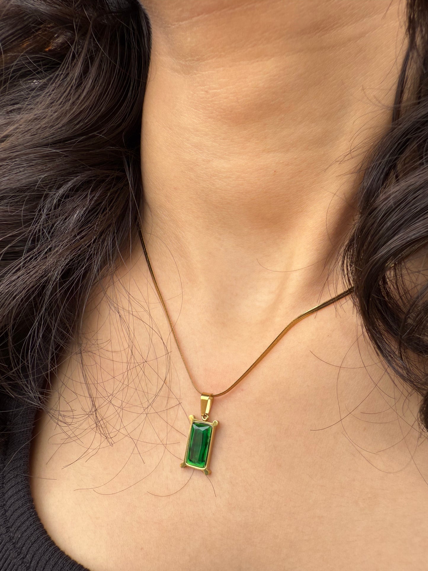 Green Emerald Pendant