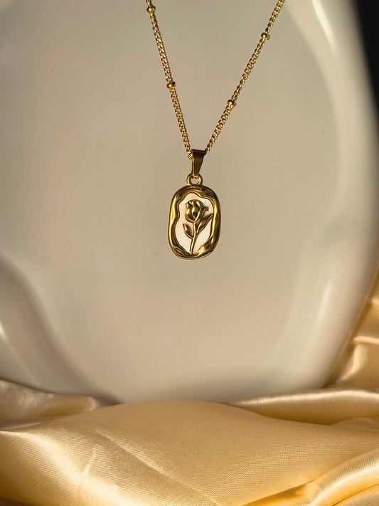 White Rose Pendant